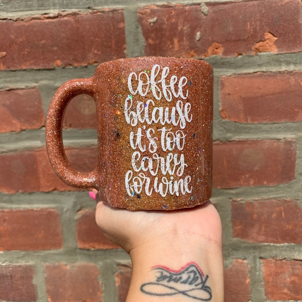 Completely glittered epoxy Coffee Mug